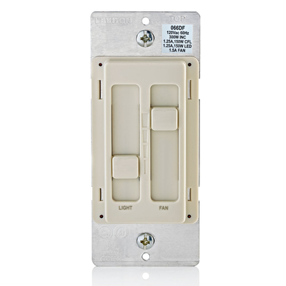 SureSlide Ceiling Fan Control and Dimmer Switch for LED, Halogen and Incandescent Bulbs