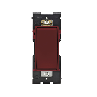 RENU 15 Amp 4-Way Switch, Deep Garnet Leviton Renu Switch RE154-DG for 4-Way Applications, 15A-120/277VAC, in Deep Garnet