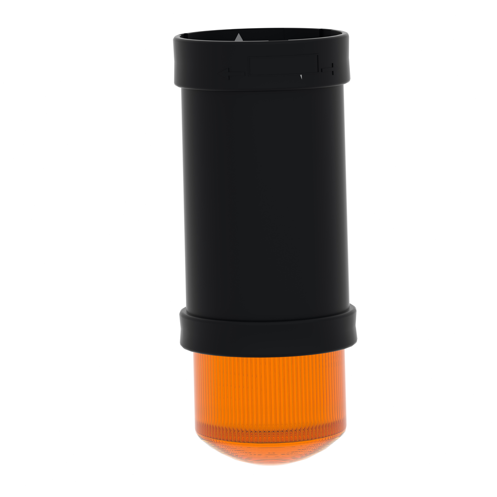 Indicator bank, Harmony XVB, illuminated unit, plastic, orange, 70mm, integral flash discharge tube, 10joule, 230V AC