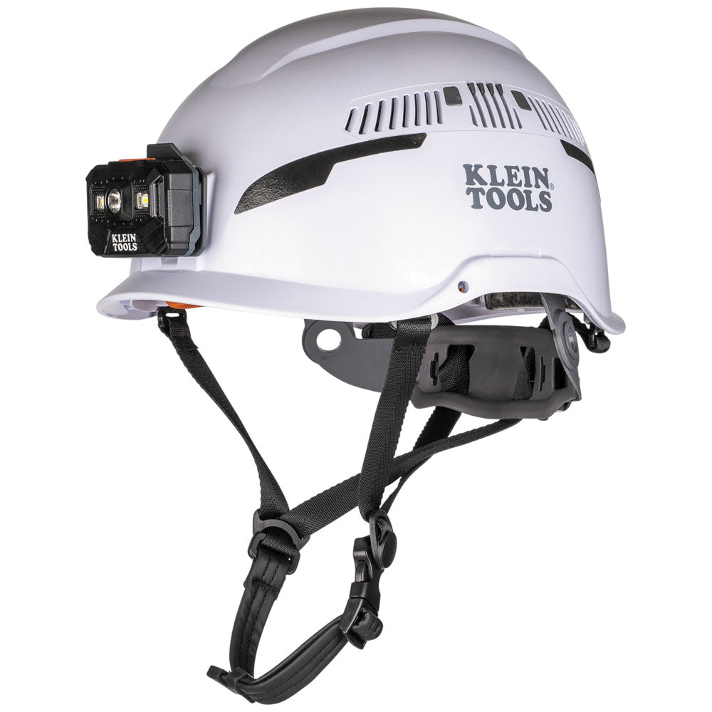 Safety Helmet, Type-2, Vented Class C, with Rechargeable Headlamp