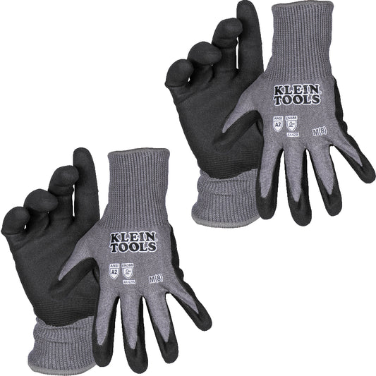 Knit Dipped Gloves, Cut Level A2, Touchscreen, Medium, 2-Pair