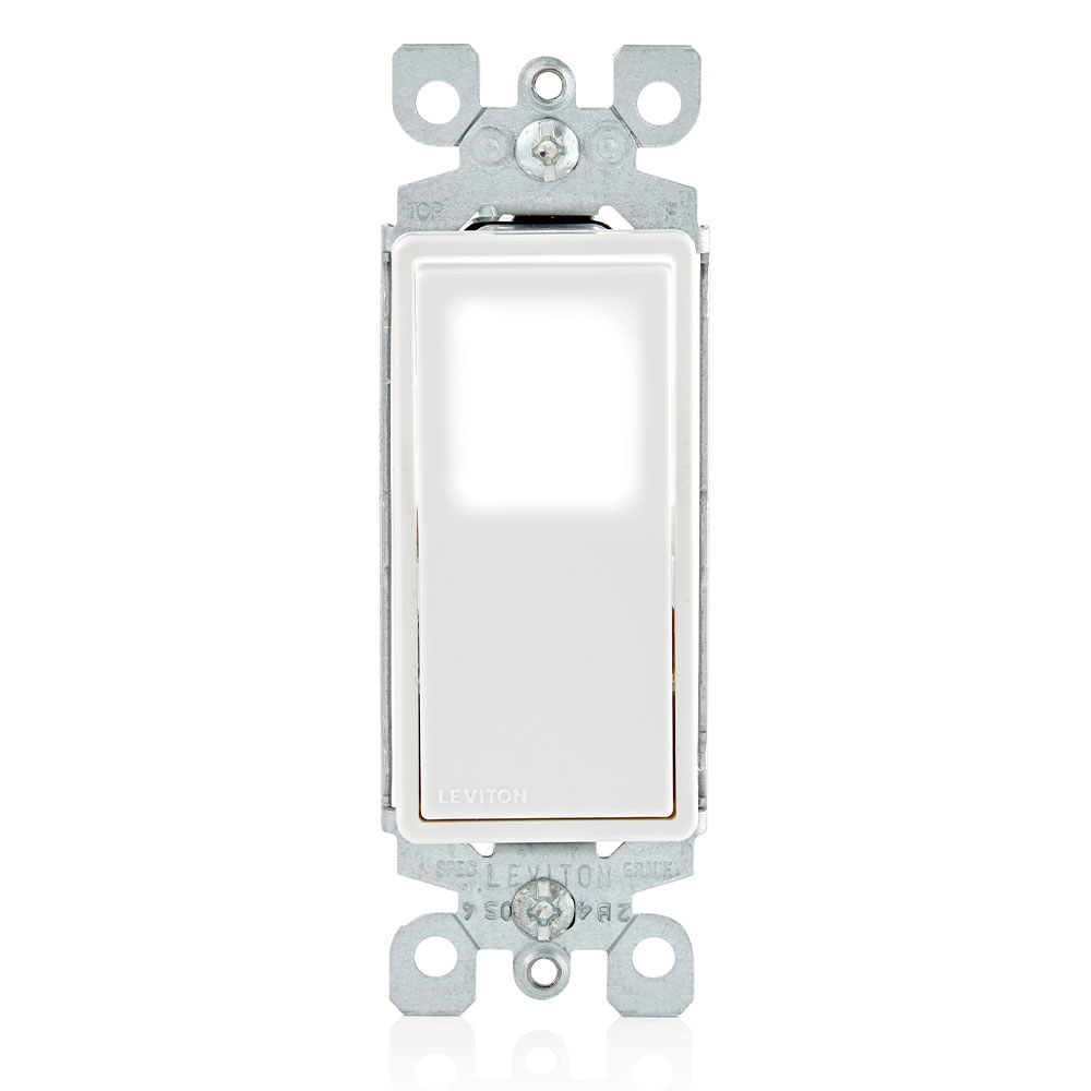 Decora LED Illuminated Rocker Single-Pole Switch