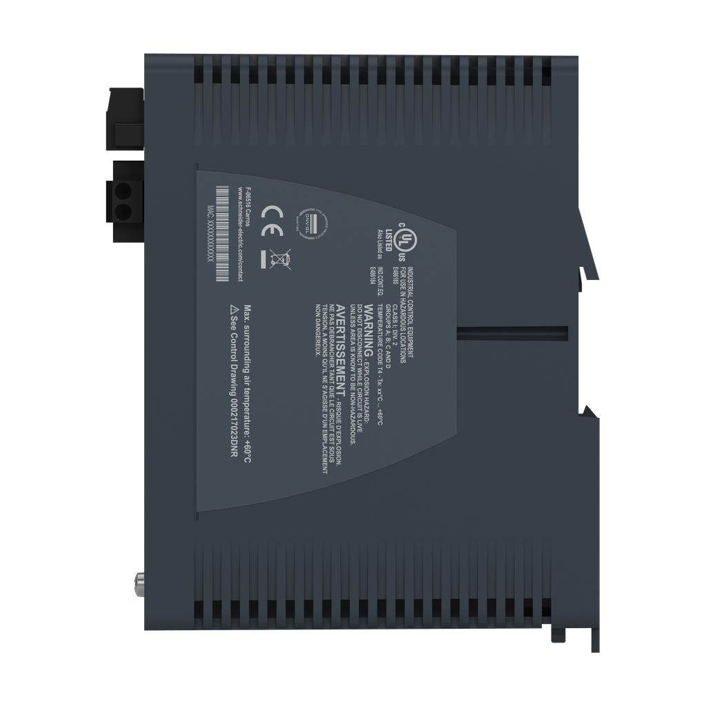 Modicon Managed Switch - 8 ports for copper + 1 port for fiber optic single-mode