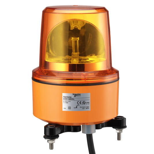 Rotating beacon, Harmony XVR, 130mm, orange, without buzzer, 230V AC