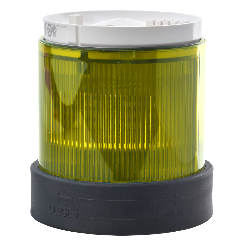 Indicator bank, Harmony XVB, illuminated unit, plastic, yellow, 70mm, steady, bulb or LED not included, 250V