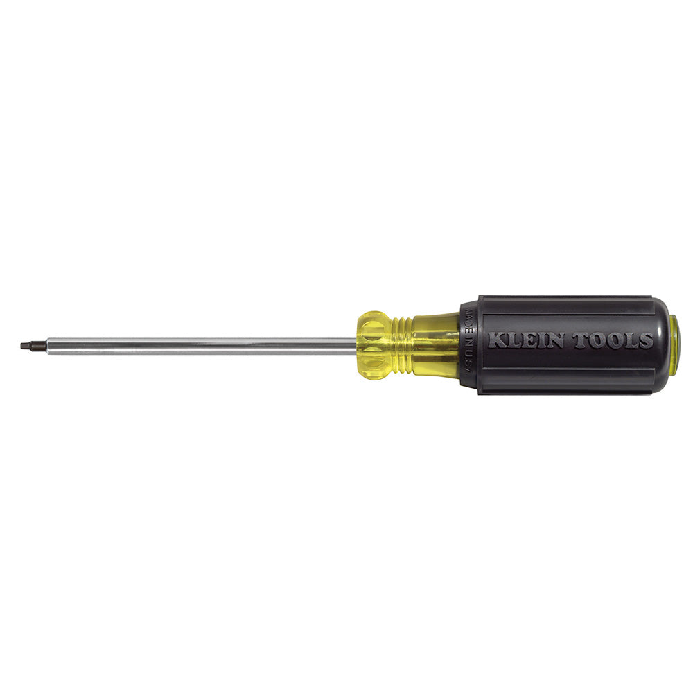 #3 Square Recess Screwdriver, 4-Inch Round Shank