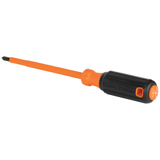 Insulated Screwdriver, #2 Phillips Tip, 6-Inch Round Shank