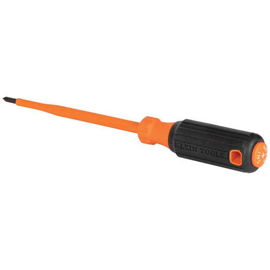 Insulated Screwdriver, #1 Phillips Tip, 6-Inch Round Shank