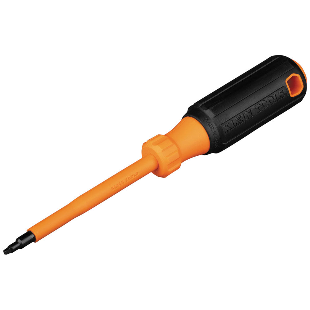 Insulated Screwdriver, #1 Square Tip, 4-Inch Shank