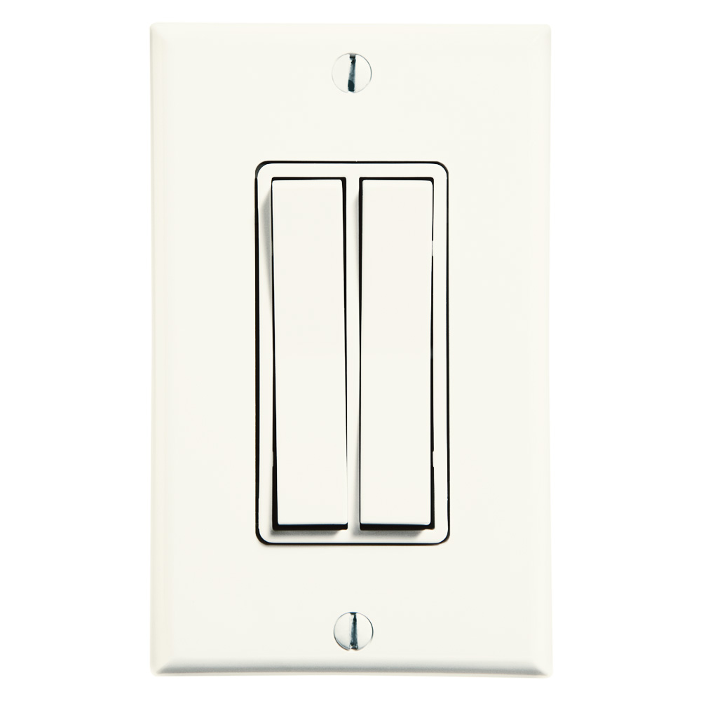 LevNet RF 902 MHz Dual Rocker Decora Entry Station, Light Almond