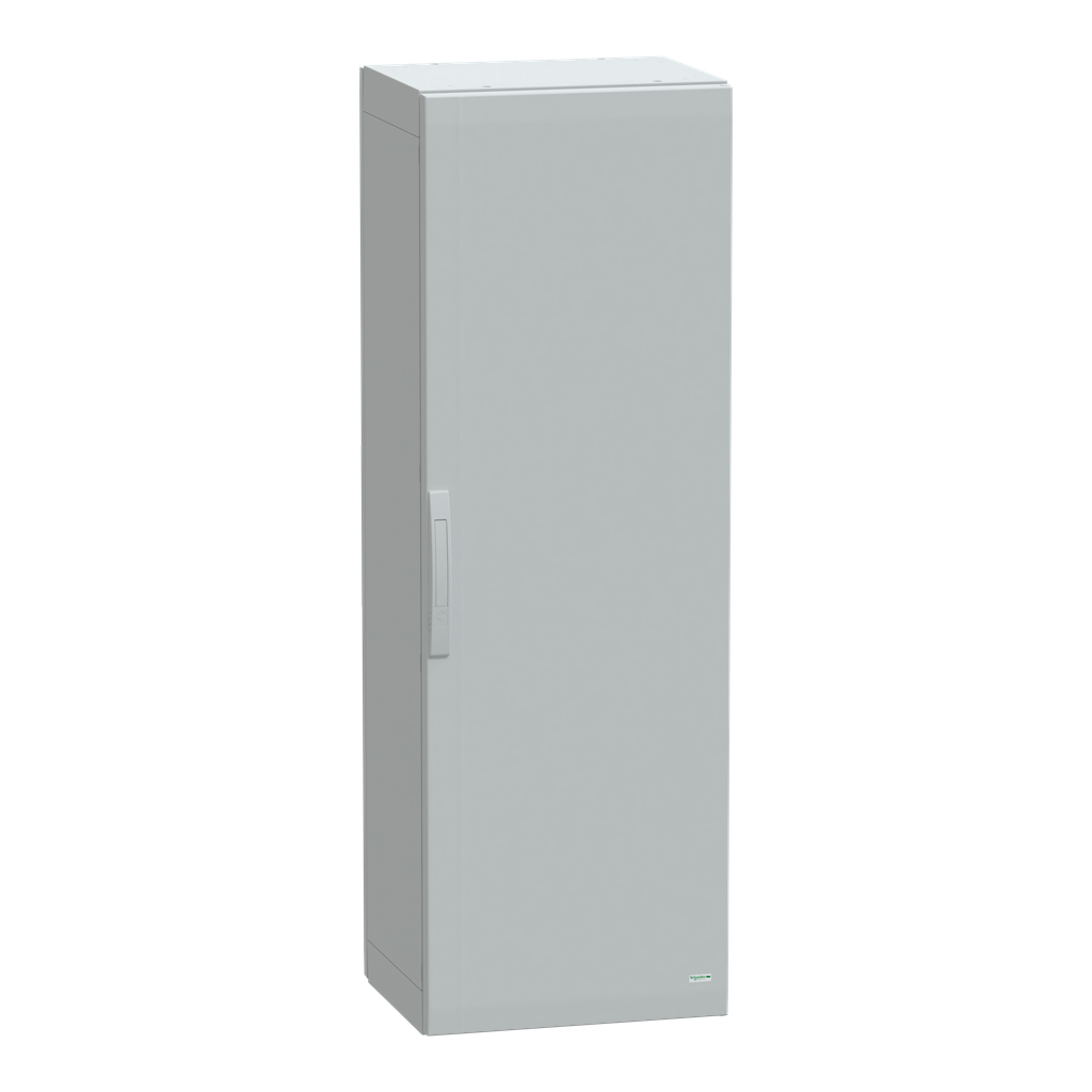 Floor standing polyester enclosure, Thalassa PLA, plain door, completely sealed, 1500x500x420mm, IP65, IK10