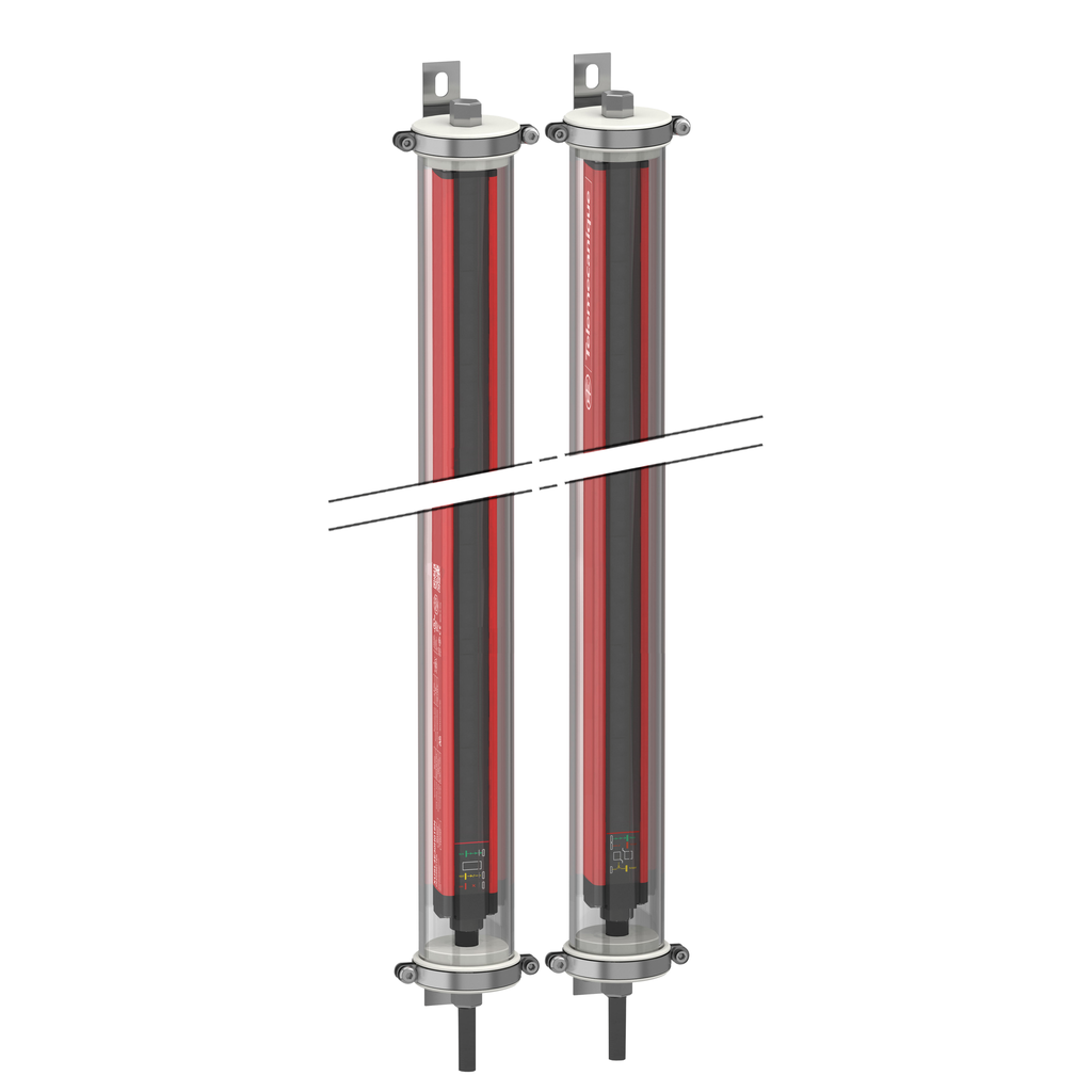 Safety light curtain type 2, Telemecanique Safety light curtains XUSL, XUSL IP69K Hand protection with Heating, Std range, Hp = 760 mm, R=30 mm