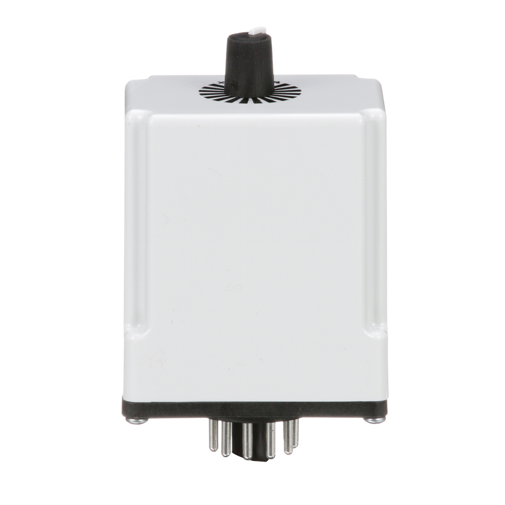 Timing Relay, Type JCK, plug In, off delay, adjustable time, 1.8 to 180 seconds, 10A, 240 VAC, 120 VAC/110 VDC