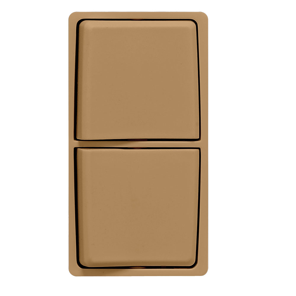 RENU Combination Switch Color Change Faceplate, Warm Caramel Leviton Renu Color Change Kit RK634-WC for Renu Combination Switches, in Warm Caramel