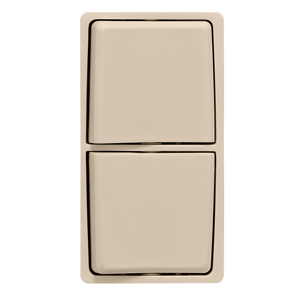 RENU Combination Switch Color Change Faceplate, Navajo Sand Leviton Renu Color Change Kit RK634-NS for Renu Combination Switches, in Navajo Sand