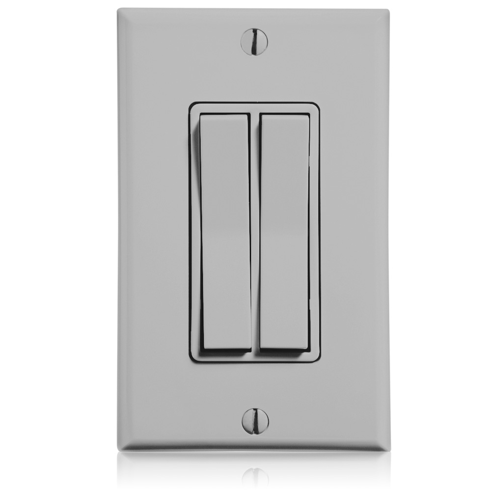 LevNet RF 902 MHz Dual Rocker Decora Entry Station, Gray