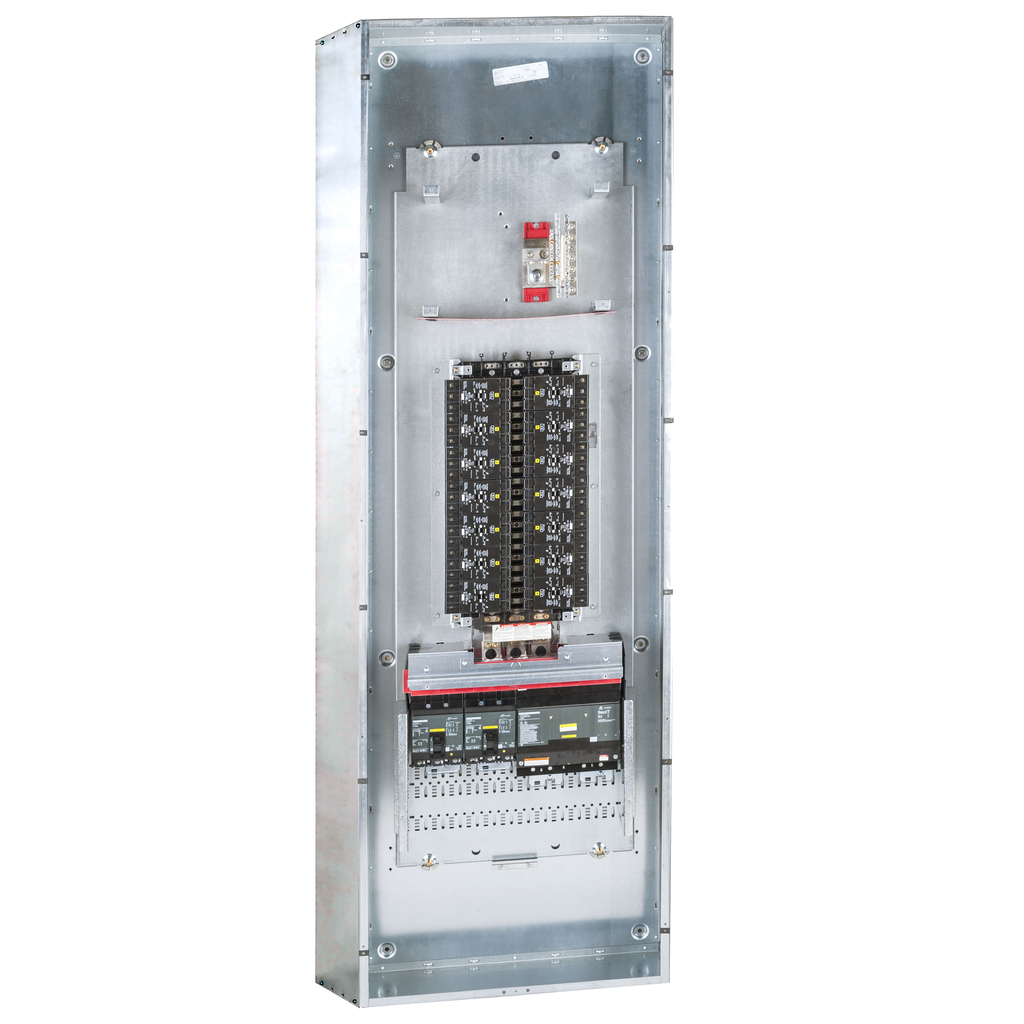 Panelboard, I-Line, 600A, 3 phase, 400A NF lighting section with 30 ci ...