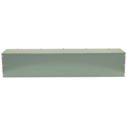 Wireway, Square-Duct, 12 inch by 12 inch, 5 feet long, hinged cover, N1 paint, NEMA 1