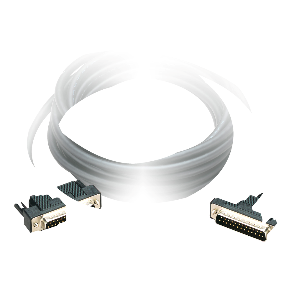 Uni-Telway connecting cable - L = 2.5m - 2 male SUB-D 25