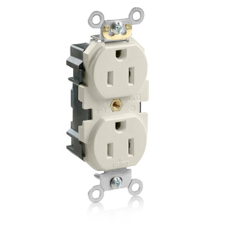 Lev-Lok Duplex Receptacle