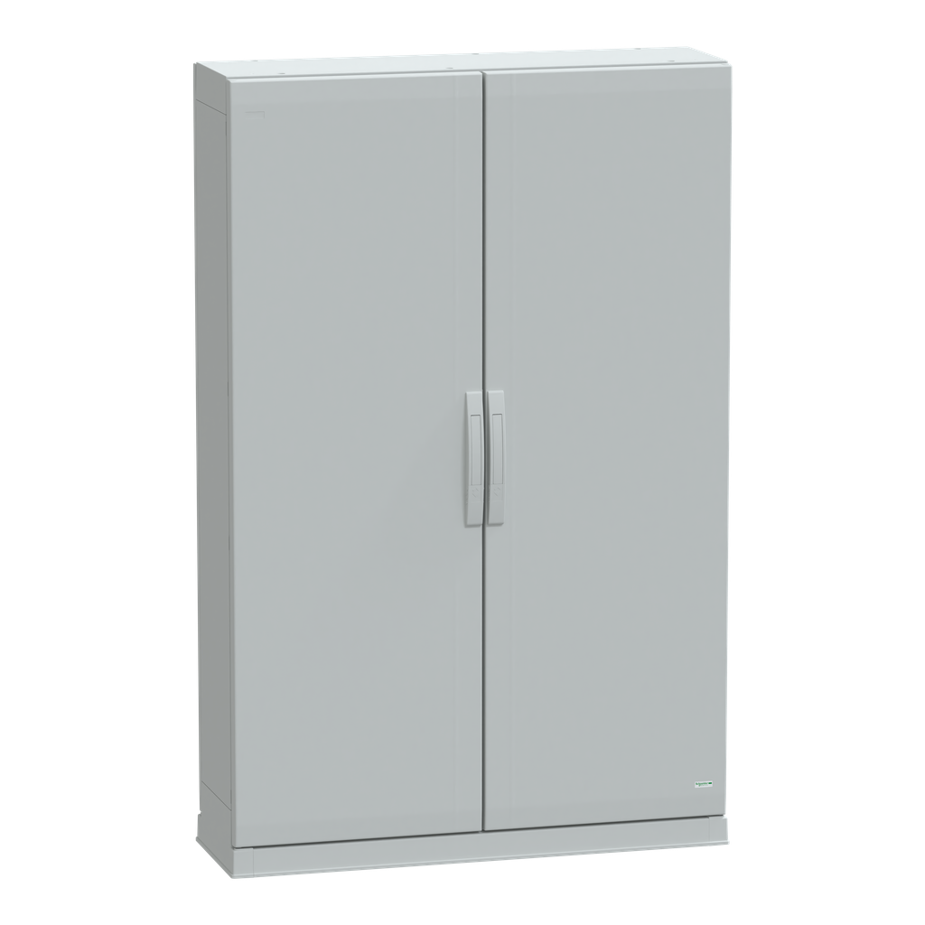 Floor standing polyester enclosure, Thalassa PLA, plain door, open bottom, 1500x1000x320mm, IP54, IK10