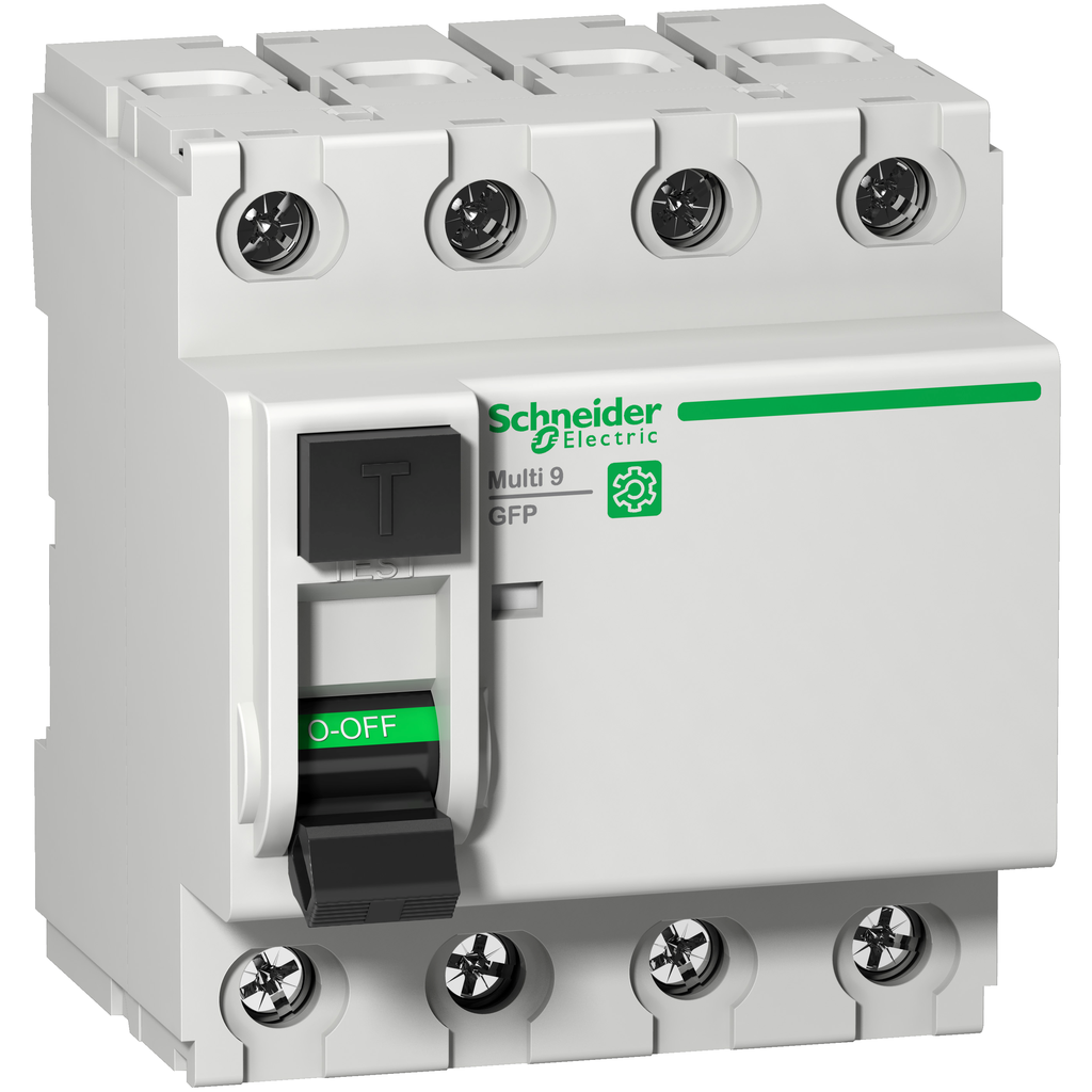 Residual current circuit breaker (RCCB), Multi9 GFP, 4P, 25A, A-SI type, 300mA