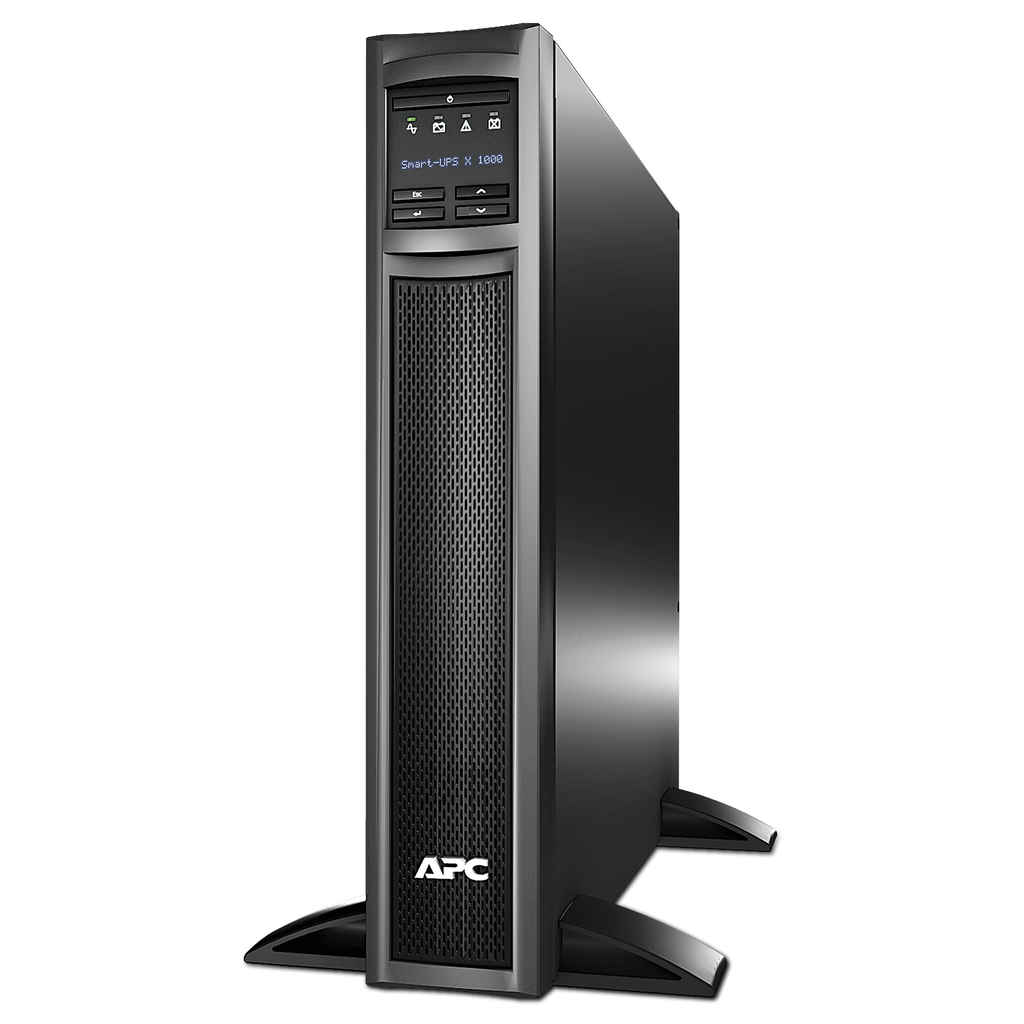 APC Smart-UPS X, Line Interactive, 1000VA, Rack/tower convertible 2U, 120V, 8x 5-15R NEMA, SmartConnect port, Extended runtime