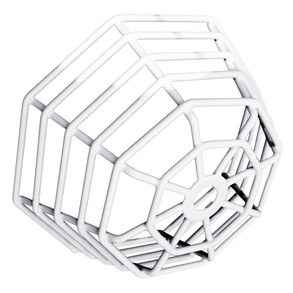 Protective Cage for Ceiling Mount Occupancy Sensors, White