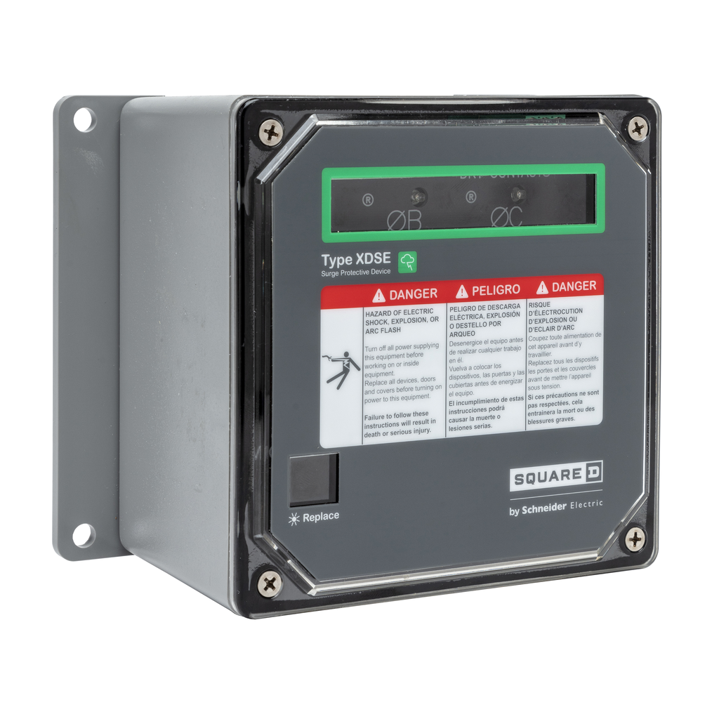 Surge protection device, XDSE, 200kA, 600Y/347 VAC, 3 phase, 4 wire, SPD type 2