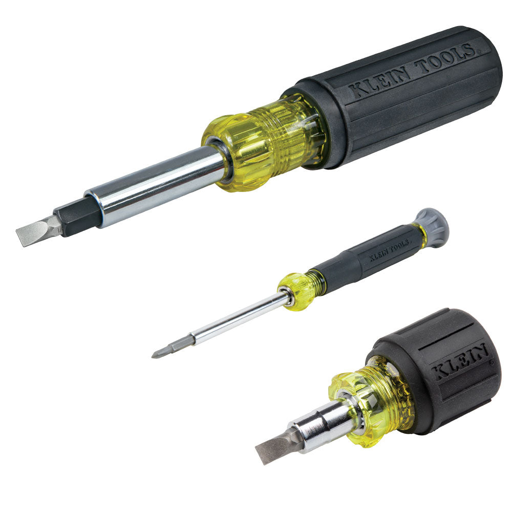 Multi-Bit Screwdriver and Nut Driver Set (3-Piece)