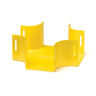 4x8 Horizontal Cross with Cover, Yellow