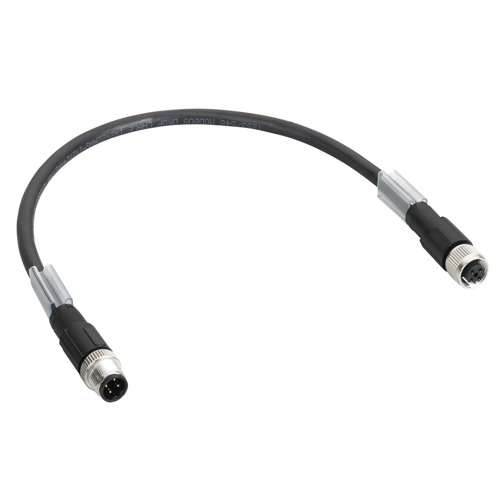 TM7 daisy chain bus cable - straight - M12B male-female - 0.3m