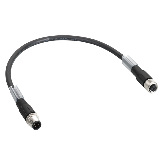 TM7 daisy chain bus cable - straight - M12B male-female - 5m