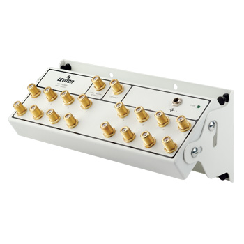 1x16 Premium CATV Module, gold-plated connectors, includes power supply, white