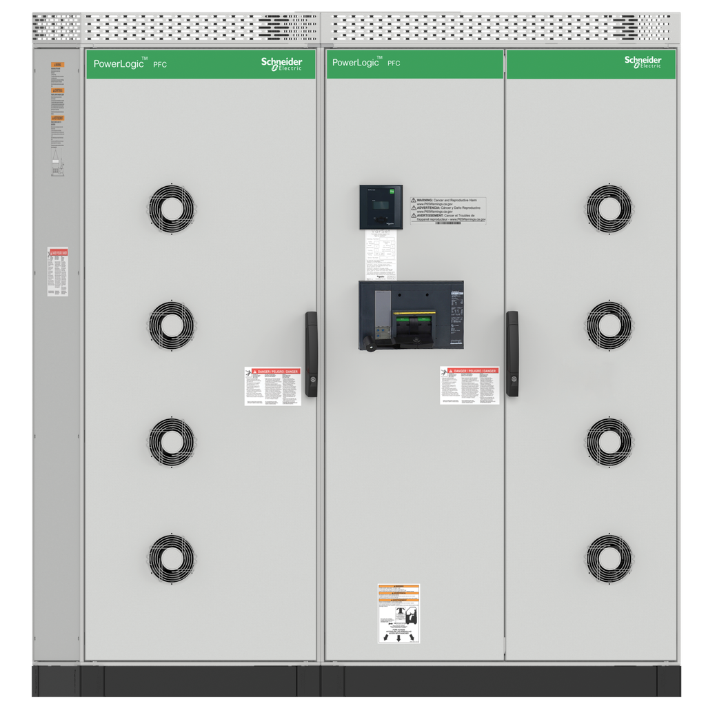 automatic PowerLogic PFC Smart Capacitor bank, 700kvar CB NE1 DR4.2 480V 60Hz