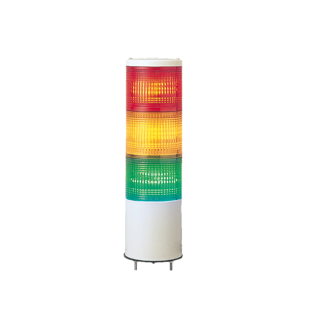 Monolithic precabled tower light, Harmony XVC, plastic, red orange green, 40mm, base mounting, steady, IP54, 24V AC DC