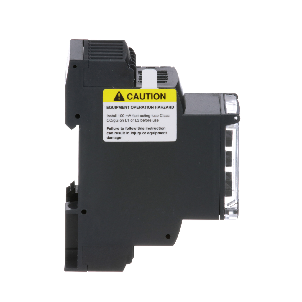 Zelio, 3 phase supply control relay, range 220 to 480 VAC, sequence, phase failure, phase imbalance, voltage