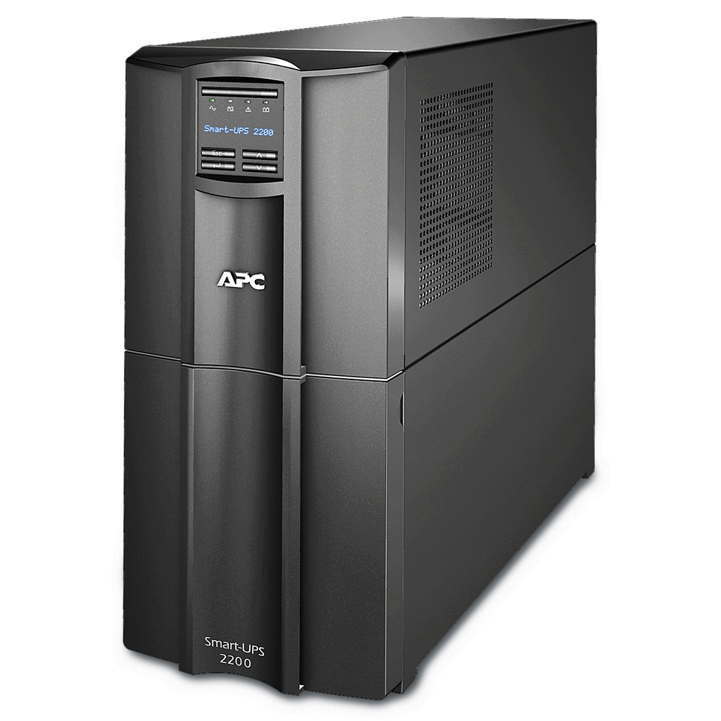 APC Smart-UPS, Line Interactive, 2200VA, Tower, 120V, 8x NEMA 5-15R+2x NEMA 5-20R outlets, SmartConnect Port+SmartSlot, AVR, LCD