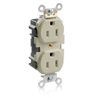 Lev-Lok Duplex Receptacle