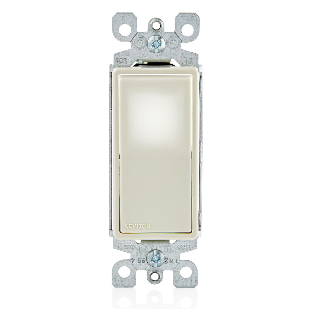 Decora LED Illuminated Rocker Single-Pole Switch