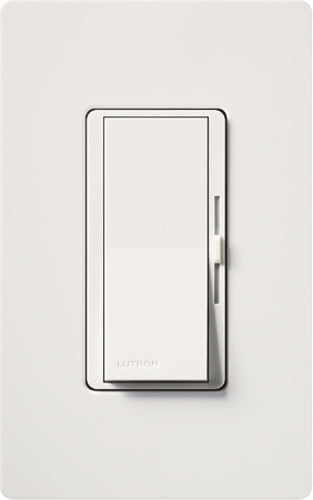 Diva gloss dimmer for 250W CFL/LED, 600W inc/hal, or Lutron Hi-Lume A-Series LTE LED Driver