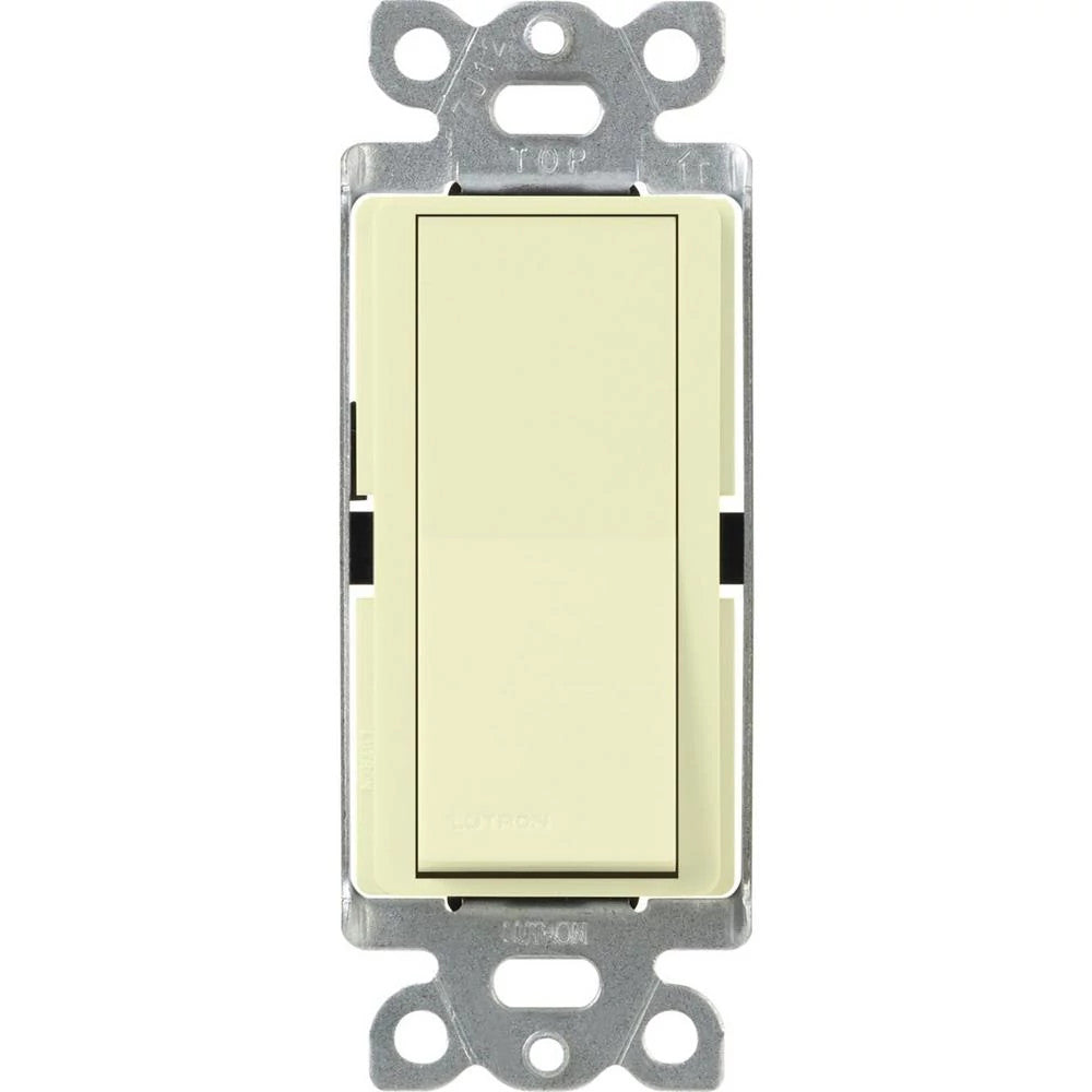 Lutron Claro 15 Amp, Single-Pole On/Off Rocker Switch with Locator Light
