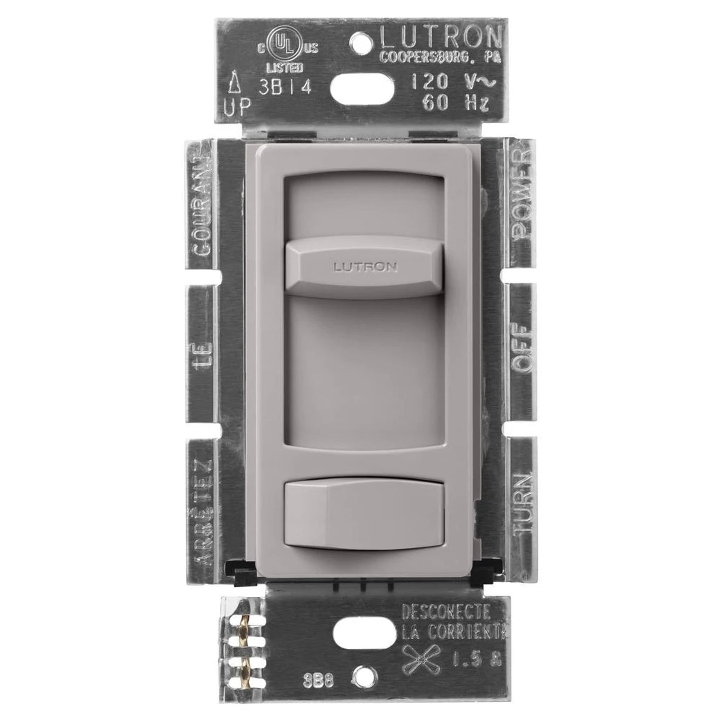 Skylark Contour Fan Control, Incandescent/Halogen, Single-pole, quiet 3-speed, 120V/1.5A