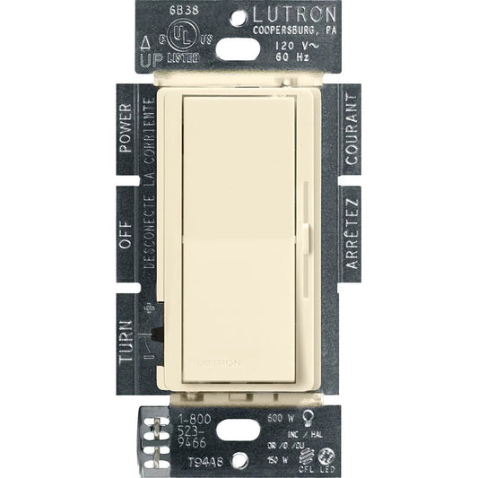 Diva LED+ Dimmer - Gloss Finish,  LED, Incandescent/Halogen, 3-way/single-pole, 150W LED or 600W inc/hal
