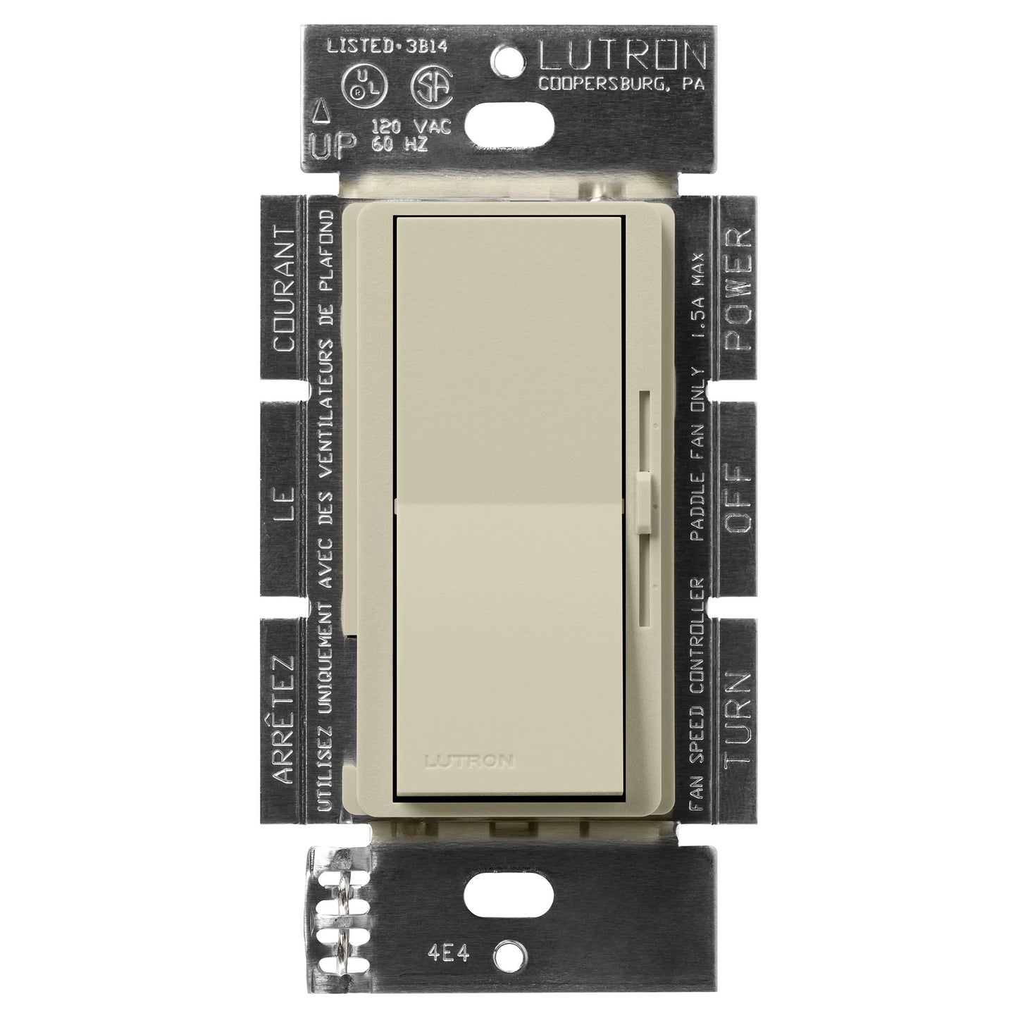 Lutron Diva 3-Speed 1.5A Fan Control, Single-Pole/3-Way