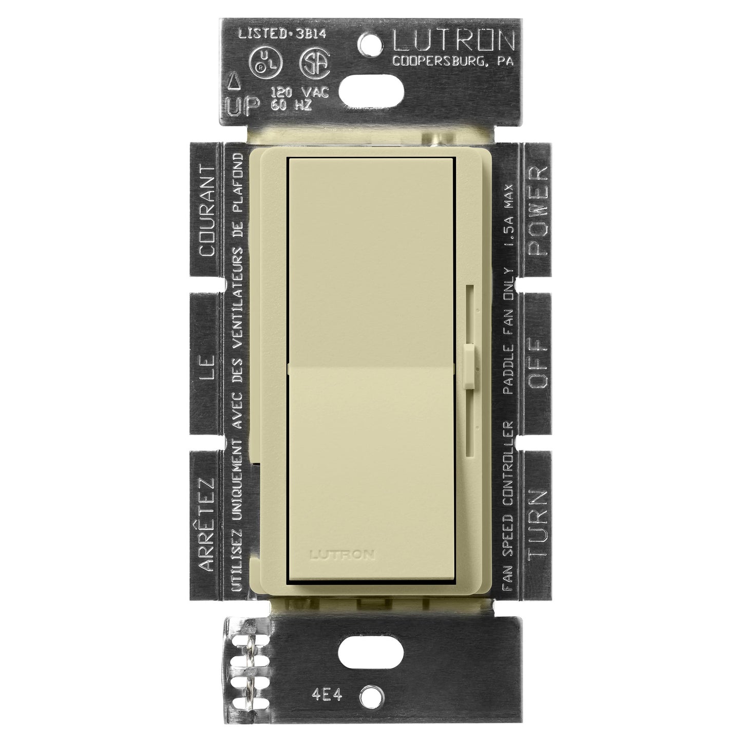 Lutron Diva 3-Speed 1.5A Fan Control, Single-Pole/3-Way