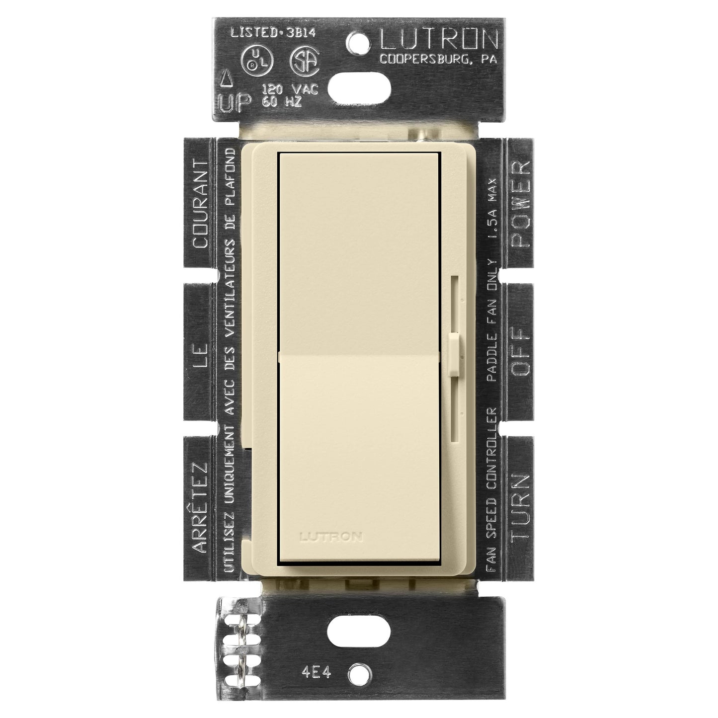 Lutron Diva 3-Speed 1.5A Fan Control, Single-Pole/3-Way