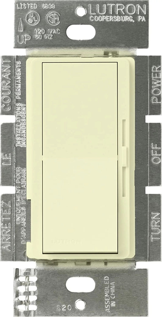 Diva Dimmer - Gloss Finish, Fluorescent or LED Dimming with 0-10V Ballasts and Drivers, Single-pole/3-way, 120-277V/50mA/8A