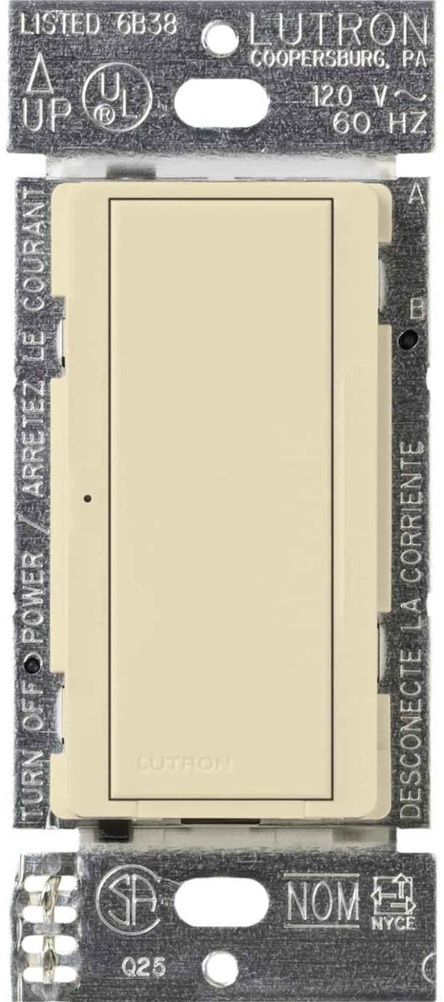 Maestro Switch - Gloss Finish, Incandescent/Halogen, Magnetic Low-Voltage, Electronic Low-Voltage, Fluorescent, Multi-location/single-pole, 120V/8A