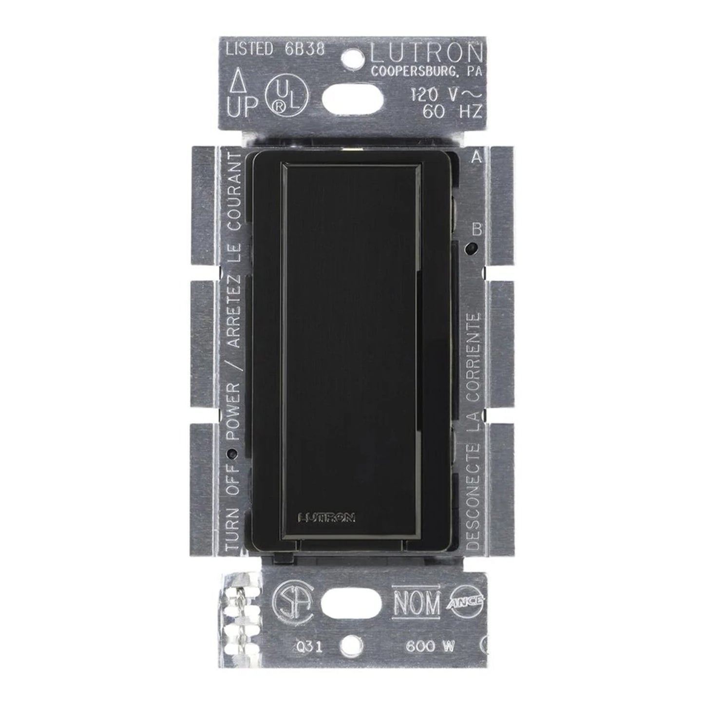 Maestro Switch - Gloss Finish, Incandescent/Halogen, Magnetic Low-Voltage, Electronic Low-Voltage, Fluorescent, Multi-location/single-pole, 120V/8A